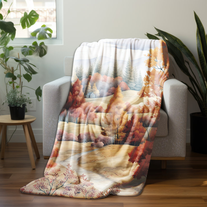 Throw Blanket, 80" L x 68" W