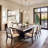  1-Light Kitchen Island Pendant with Hammered Glass