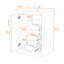 Meuble-lavabo élégant avec lavabo durable, grand espace de rangement-1963668827