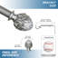 Tringle à rideaux simple réglable 1 po Yarra-1543232876-1543232865