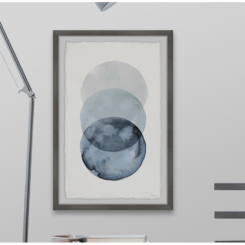 Circles Overlap by Parvez Taj Painting Print, 24" H x 16" W x 1.5" D