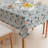Rectangular Tablecloth, 100% Cotton, 52X104", Cats Background-1985296219