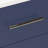 Aurilla 24 in. Single Sink Wallmount Bath Vanity with White Ceramic Countertop in Marine Blue with Left Side Shelf-1756658428