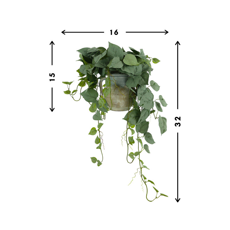 Ringold Faux Ivy Plant in Ceramic Pot