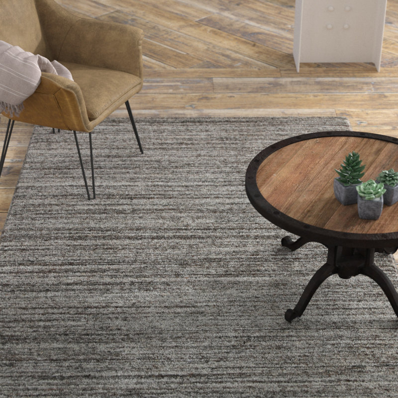 Heaven Wool Striped Indoor Rug, Rectangle 4' x 6'