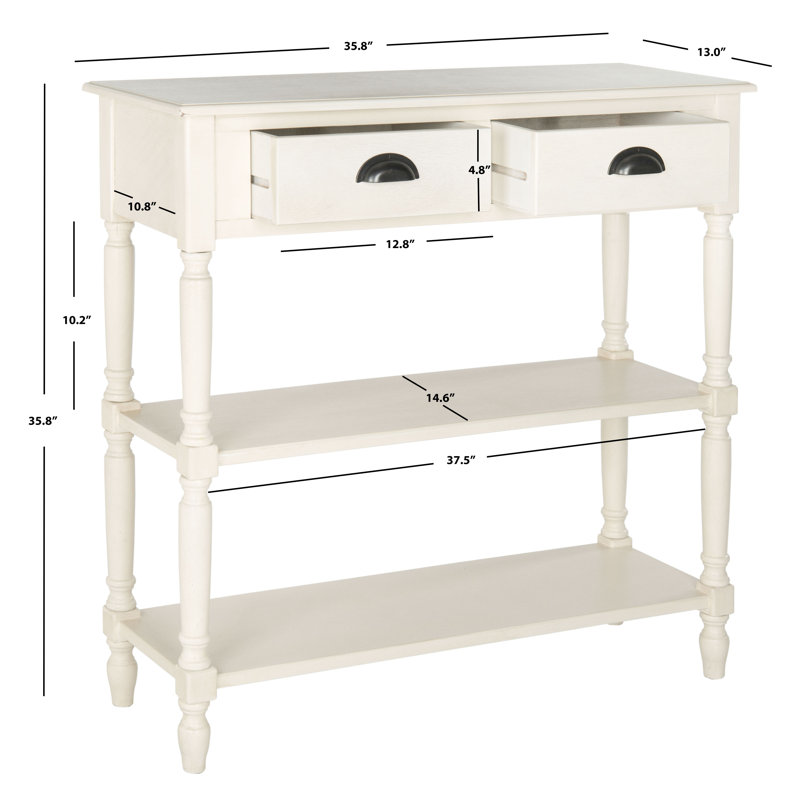 Nessa  Console Table, White