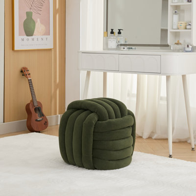 Repose-pieds en tissu Chenille