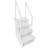 XtremepowerUS In-Pool Step Ladder with Handrails for Pools and Decks Up to 54" High