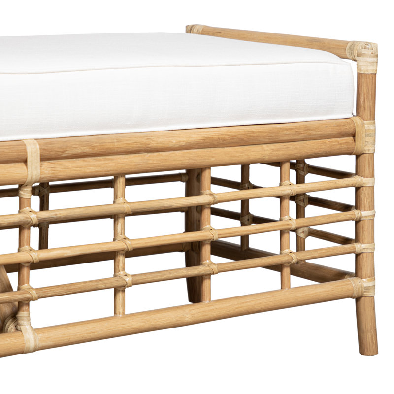 Luna Upholstered Bench, Tan