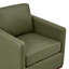 Fauteuil pivotant en cuir véritable Bobbi