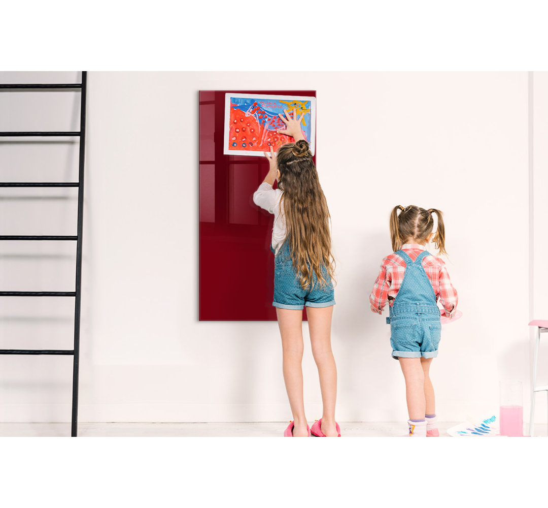 Magnetic Memo Board Whiteboard - 60 x 120 cm - With Marker and Magnets - Colorful powder
