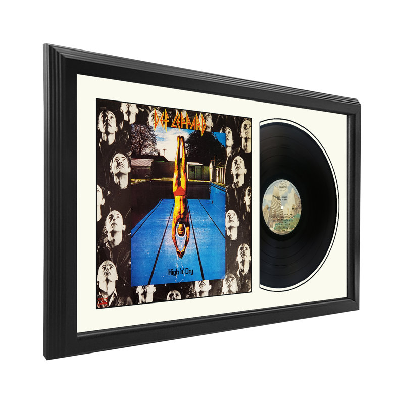 Disque de Def Leppard «High 'n' Dry» avec passe-partout blanc, Blanc