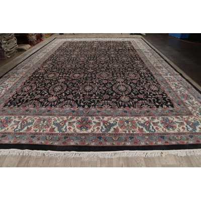 One-of-a-Kind 12'0" X 18'0" Wool Area Rug in Black