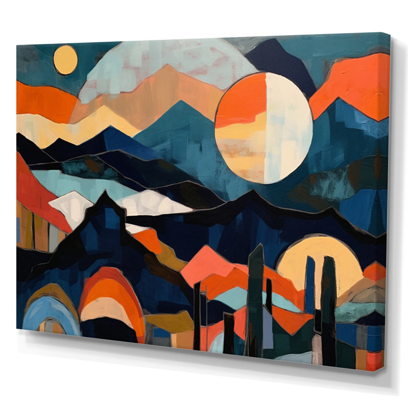 Mid Century Perspectives III - impression, H 12 po x l 20 po x P 1 po, Toile tendue