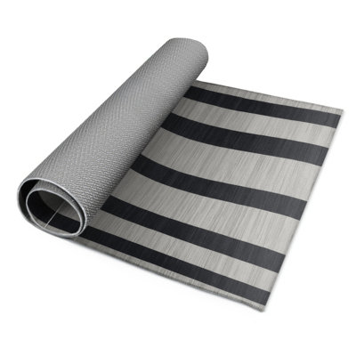 Tapis intérieur / extérieur gris HorizontalStripes