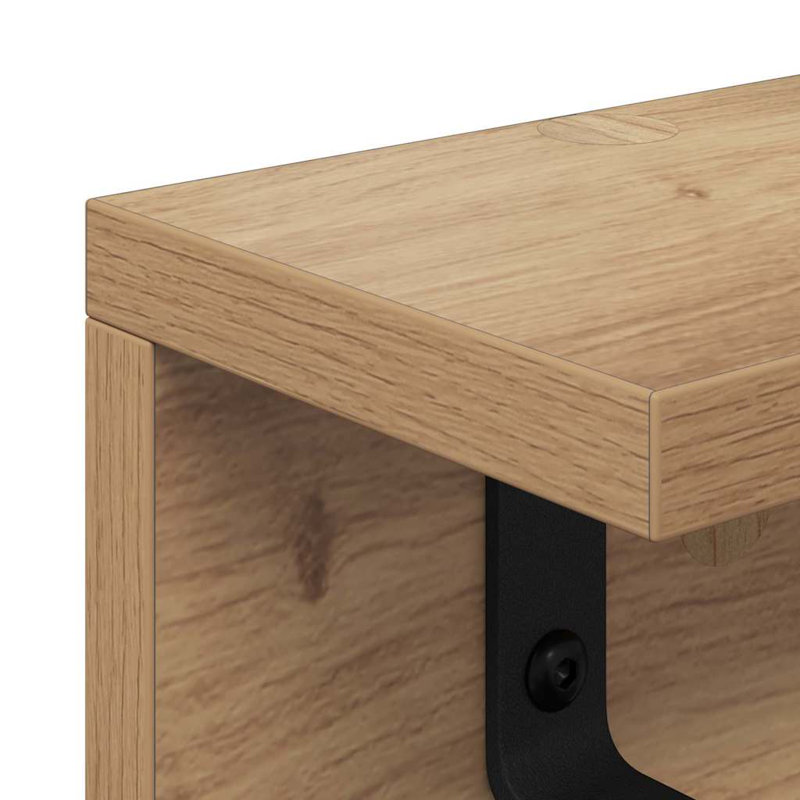 Wall-Mounted Coat Rack 80 X 10.5 X 10.5 Cm, Artisan Oak