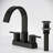 Centerset Bathroom Faucet with Drain Assembly, 2-handle Bathroom Sink Faucet-119315265
