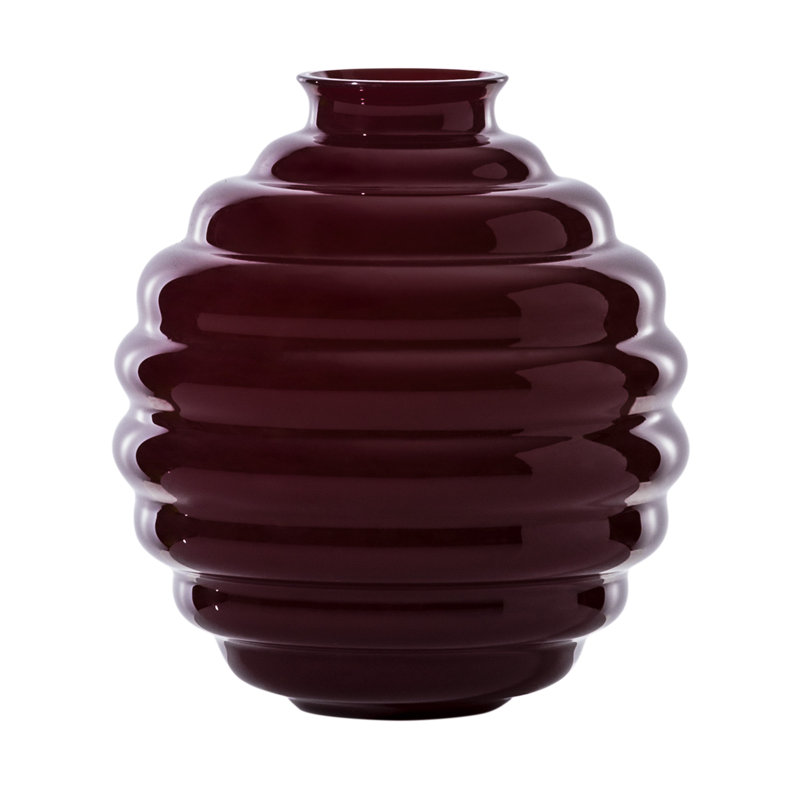 Deco Vase, 9.65" H x 9.06" W x 9.06" D, Milk White