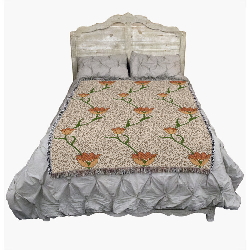Couverture de jardin William Morris, Brun, L 72 po x L 54 po
