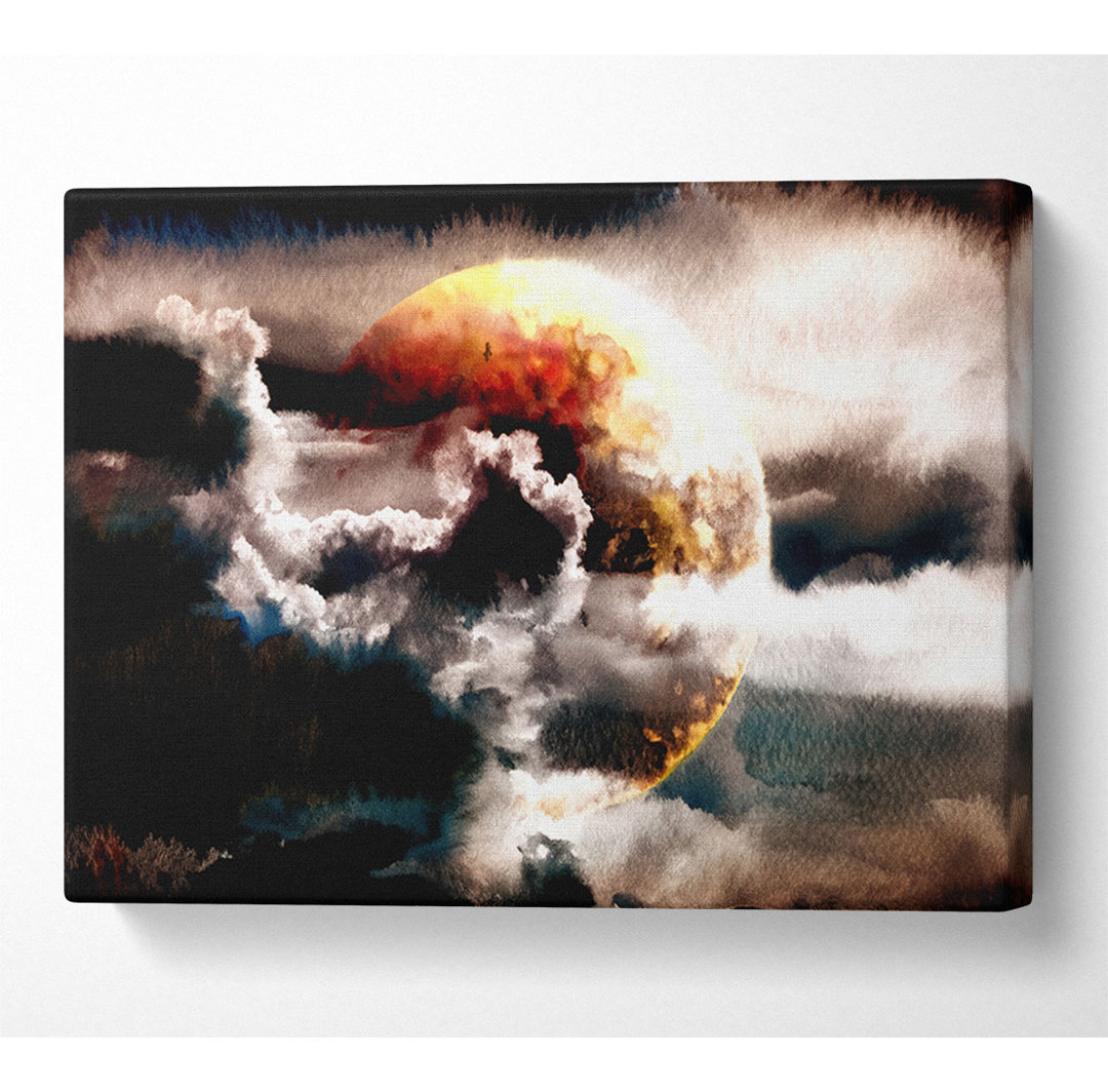 Kunstdruck Planet in den Wolken