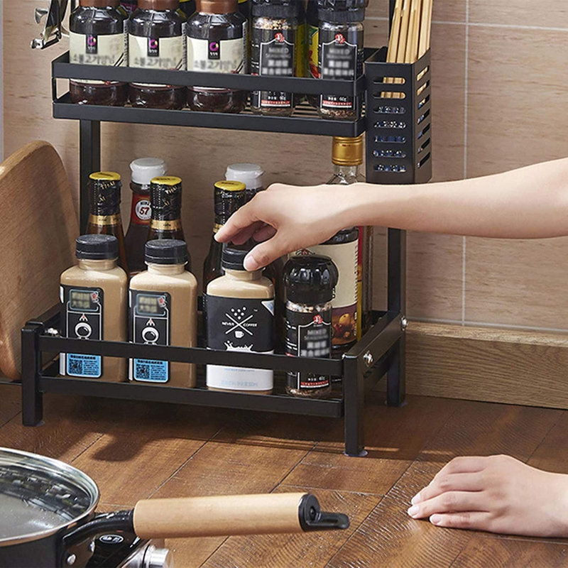 Freestanding Stainless Steel Spice Rack