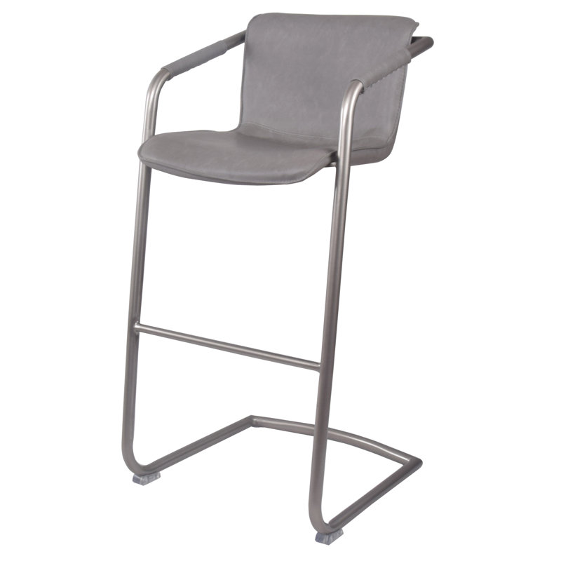 Nielsville Bar & Counter Stool, Antique Cigar Brown, Gold, Counter Stool (25.5" Seat Height)