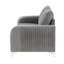 Causeuse en velours gris Wenona