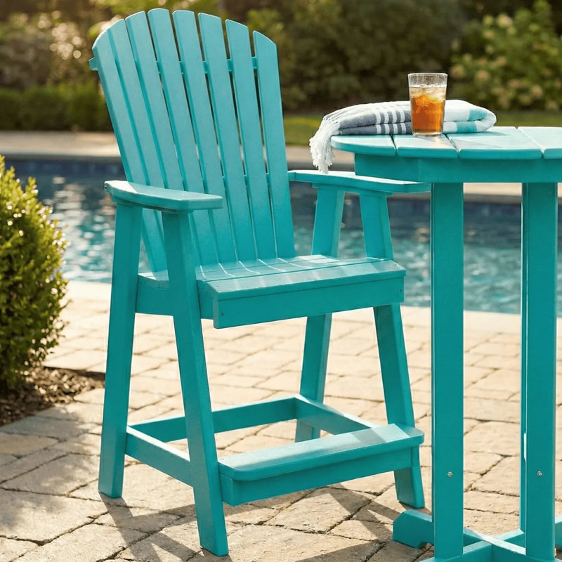  Chaise de comptoir Sunburst, Bleu