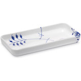 Royal Copenhagen White/Blue Fluted Mega Oblong Divided Serving Dish