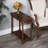  Contemporary 24" Brown End Table with Shelf