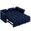 Canapé-lit avec causeuse Loveseats, dossier réglable bleu-812296172