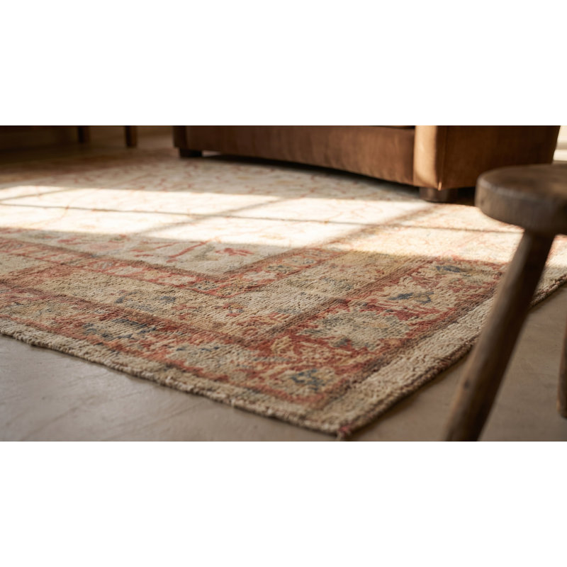 Tapis Oushak antique en laine turque