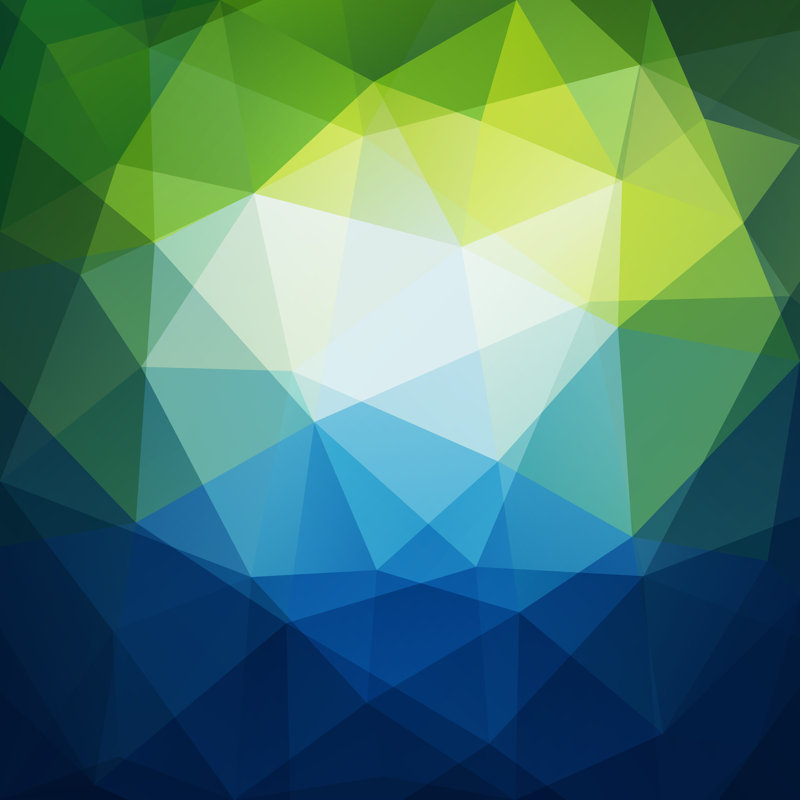 Abstract Geometric Triangles - Wrapped Canvas Print, 76cm H x 76cm W x 3.8cm D