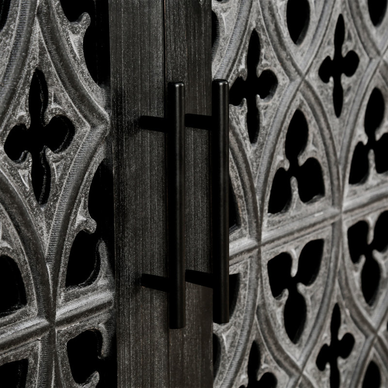 Armoire antique Hollow, Noir antique