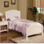 Ensemble de table de chevet et de table de chevet pour lit simple blanc
