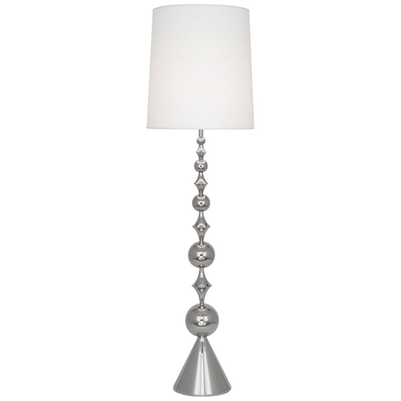 Harlequin 66.75'' Traditional Floor Lamp, Polished Nickel