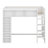 Wooden Loft Bed With Storage Cabinets And Shelves-296457335