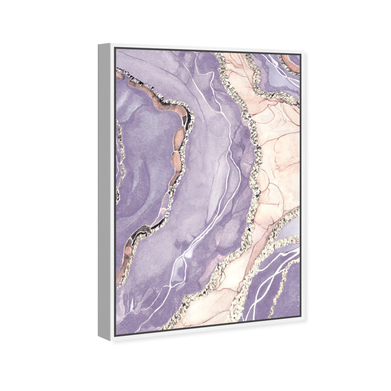 Safari couleurs pastel - peinture sur toile, Toile avec cadre blanc, H 24 po x l 16 po