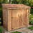 8 ft. W x 4 ft. D Double Door Cedar Wood Storage Shed