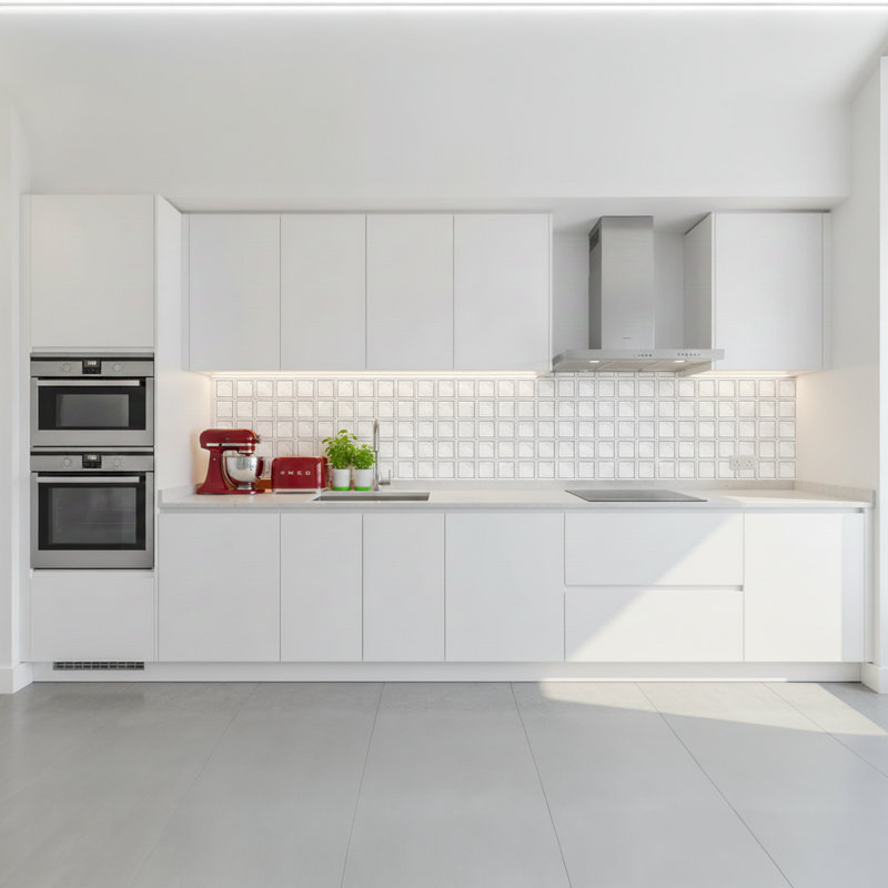 Alps 12" x 12" Marble Grid Mosaic Wall & Floor Tile