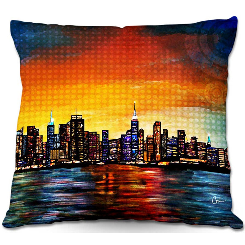 Coussin City in a Lake, H 18 po x l 18 po x P 5 po