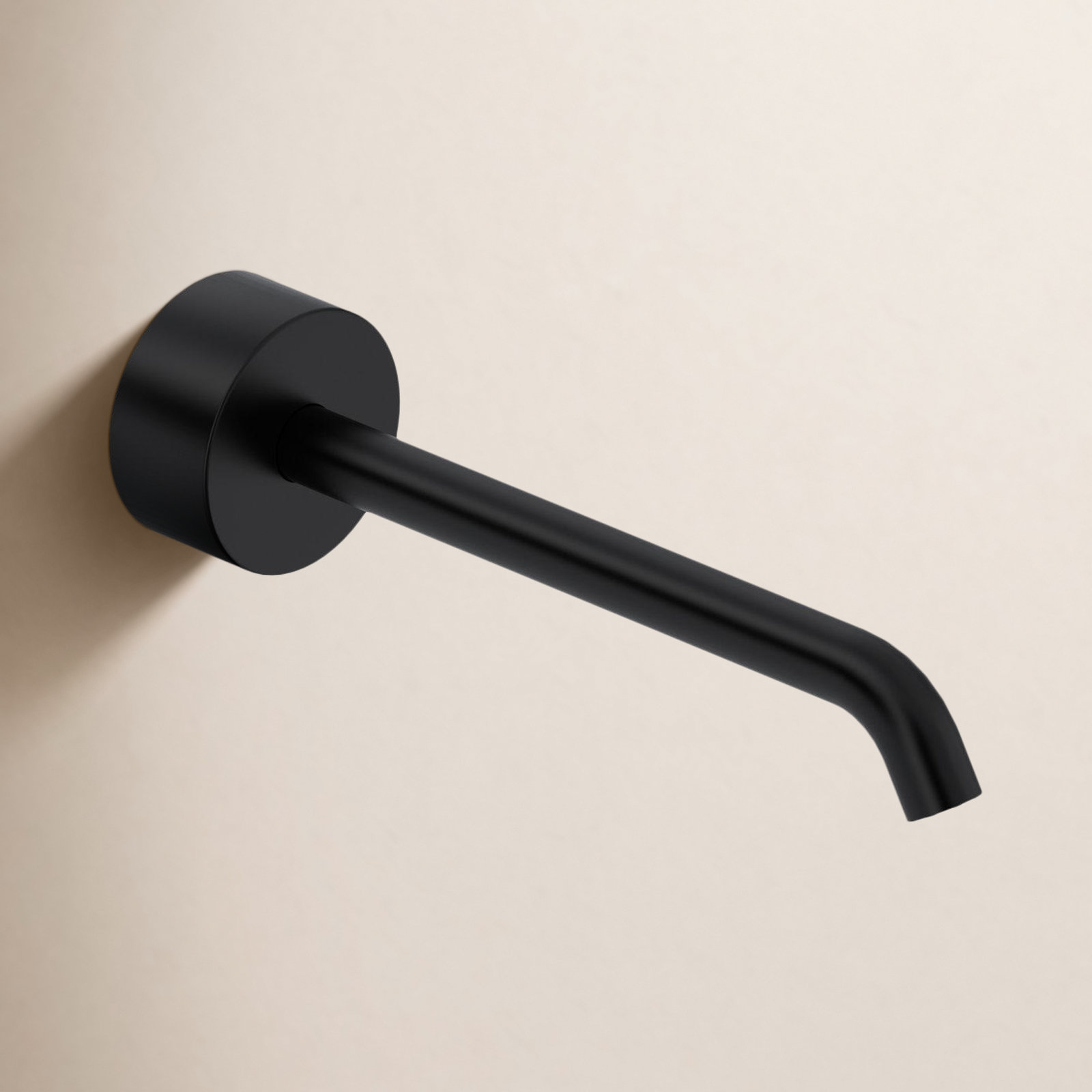 Terrell Wall Tub Spout, Matte Black