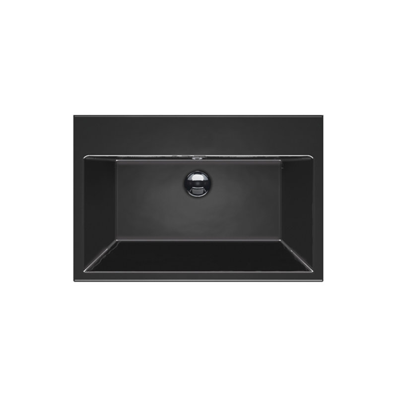 Zero 75 29.53'' L Bathroom Sink, 0-Hole, Black