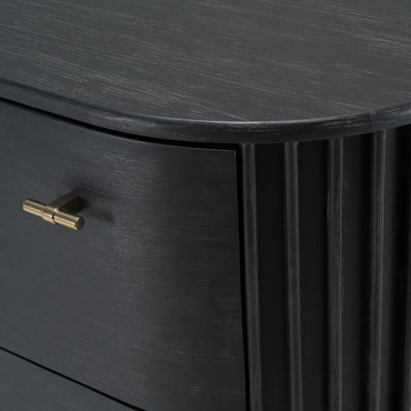 Haring - Commode moderne en acacia noir