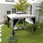 10'x10' Canopy Tent with Mesh Netting and Double Tier Roof, Grey