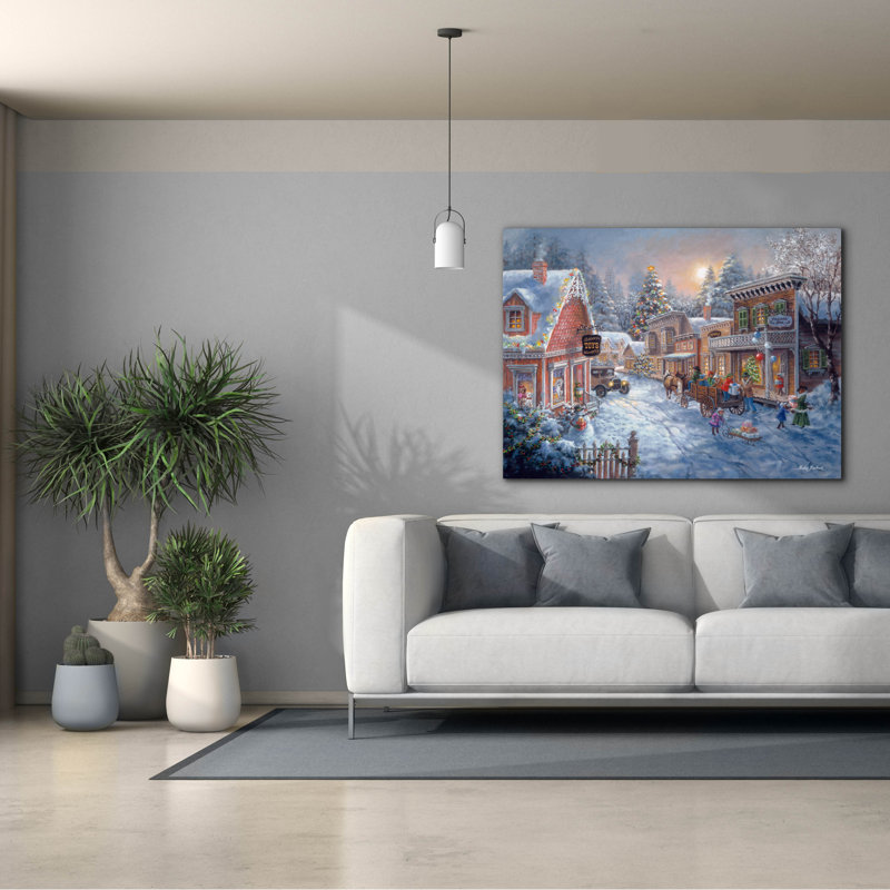  «Good Old Days» par Nicky Boehme, art mural sur toile, 54 po x 40 po, H 40 po x l 54 po