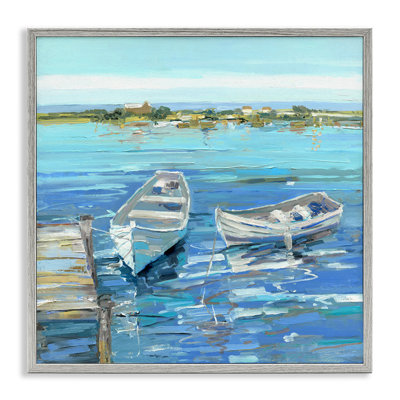 " Serene Rowboats Ocean Dock " by Sally Swatland