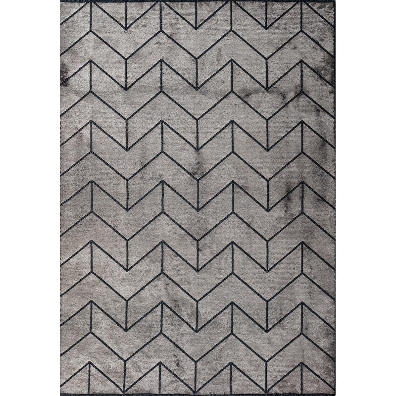 Rapture Chevron Area Rug, Square 9'10"