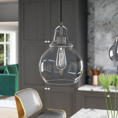Luminaire suspendu à 1 lumière en forme de goutte