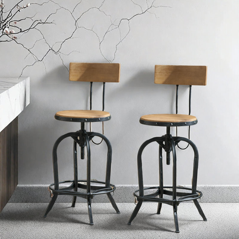 Juventino Barstool With Fir Wood